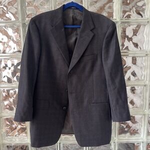 Ted Baker London (42R) Nordstrom Three Button Blazer Jacket Gray Windowpane